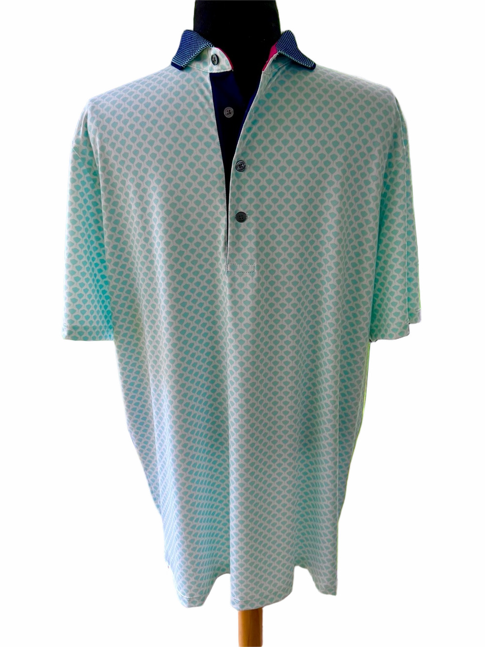 Greyson Stinger Polo in Skystone High End Golf Polo Shirt NWT $118 Size Large